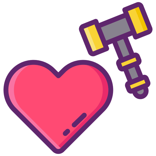 Charity help auction charity icon