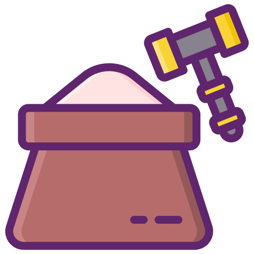 Commodity miscellaneous business and finance auctions icon