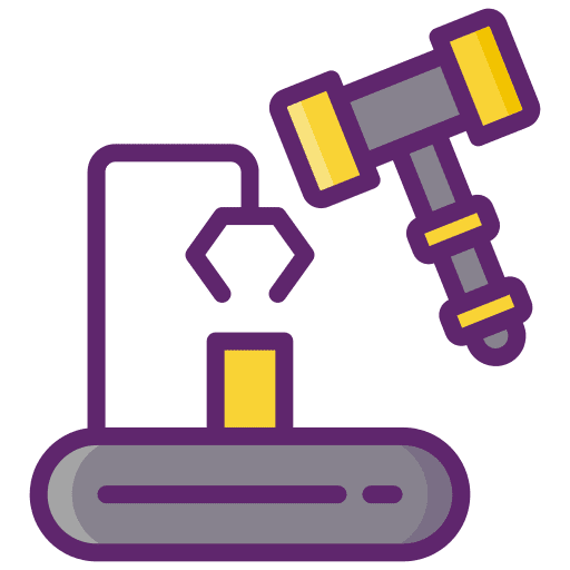 Machinery business and finance auctions miscellaneous icon