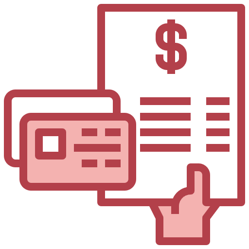 Credit card business and finance credit card debit card icon