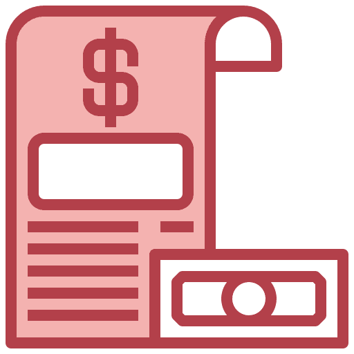 Bill validating ticket payment invoice icon Bill validating ticket payment invoice icon