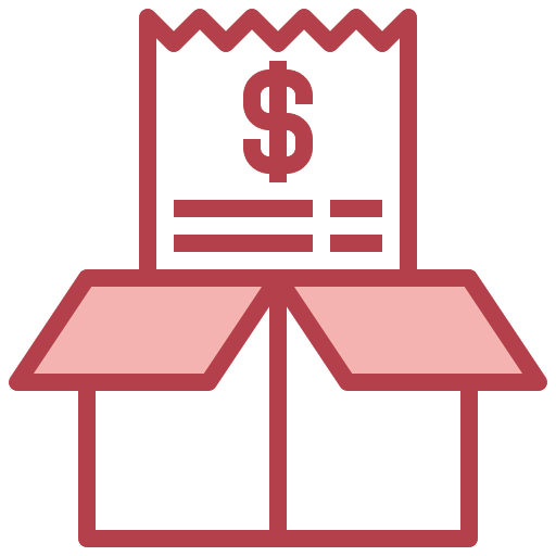 Delivery business and finance receipt bill icon Delivery business and finance receipt bill icon