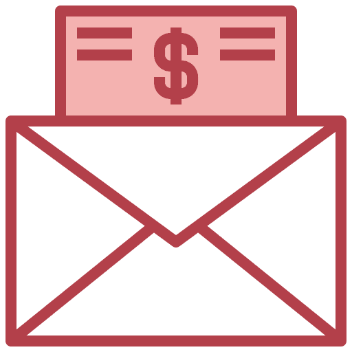 Email dollar letter email icon Email dollar letter email icon
