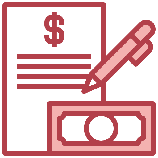 Financial business file report icon Financial business file report icon