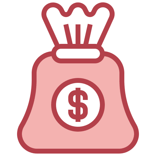 Money bag money bag money dollar icon