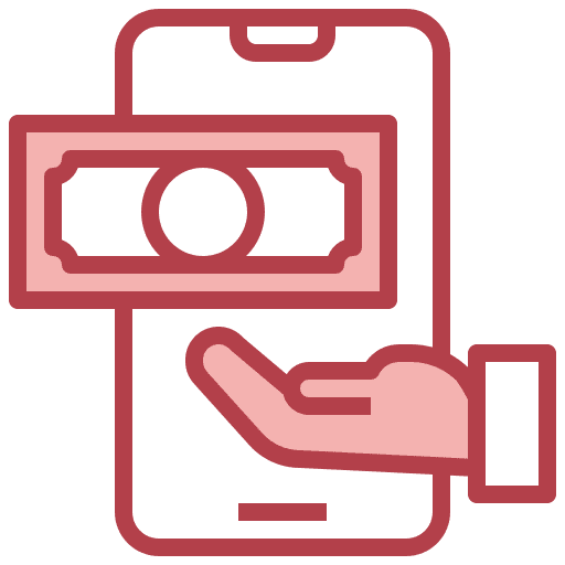 Online payment hand online payment electronic banking icon Online payment hand online payment electronic banking icon