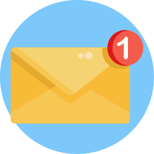 Email notification email message icon Email notification email message icon