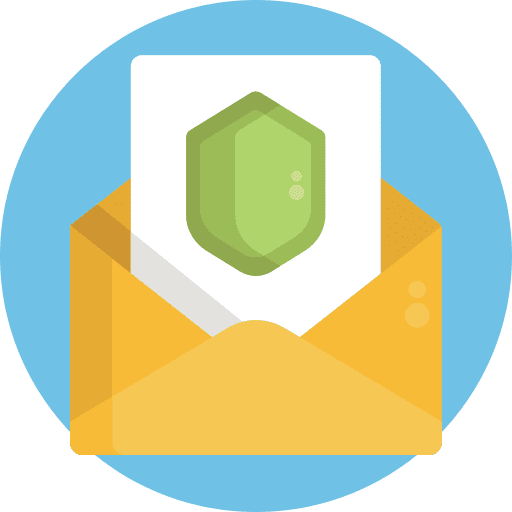 Email mails security message icon Email mails security message icon