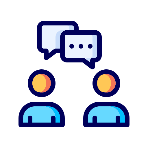 Conversation conversations communications interview icon