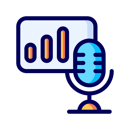 Analytics radio statistics podcast icon Analytics radio statistics podcast icon