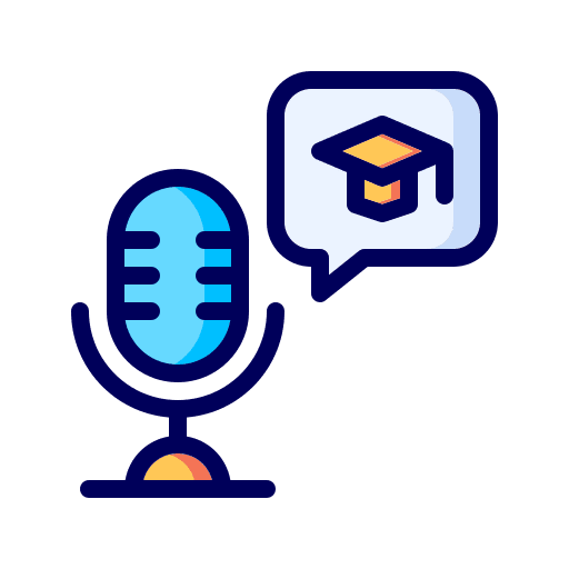 Voice recording education music and multimedia radio icon Voice recording education music and multimedia radio icon
