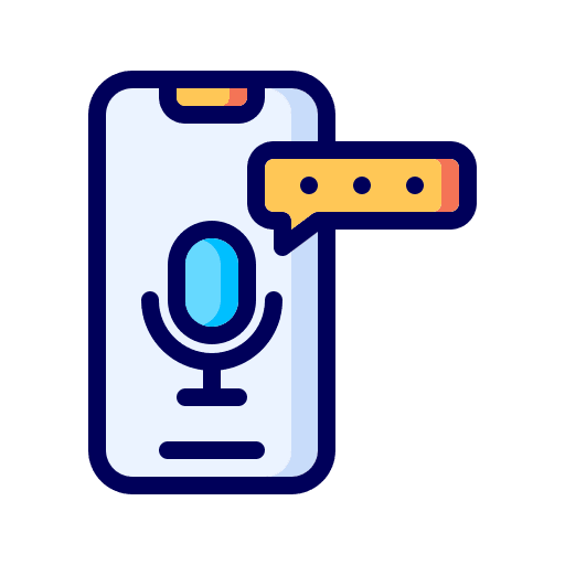 Voice recording music and multimedia podcast voice recording icon