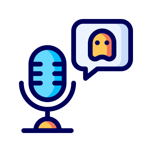 Voice recording podcast music and multimedia radio icon