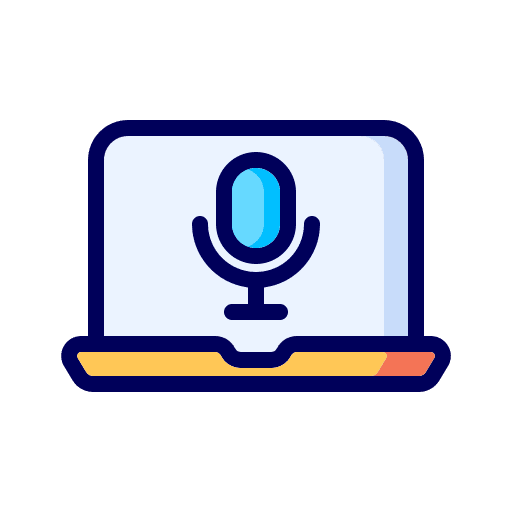 Voice recording voice recording music and multimedia laptop icon Voice recording voice recording music and multimedia laptop icon