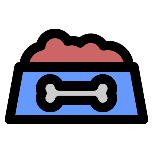 Dog food animal veterinary bone icon