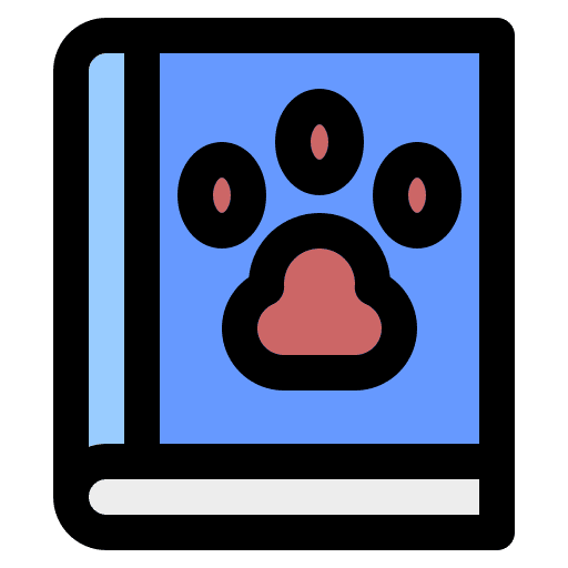 Pet care veterinary animals pawprint icon