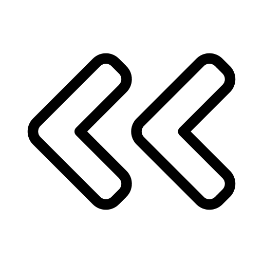 Fast backward interface fast backward double arrows icon