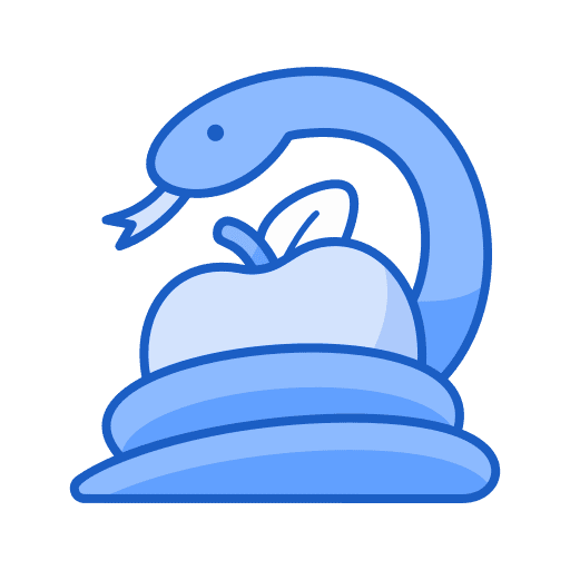 Sin fruit snake apple icon