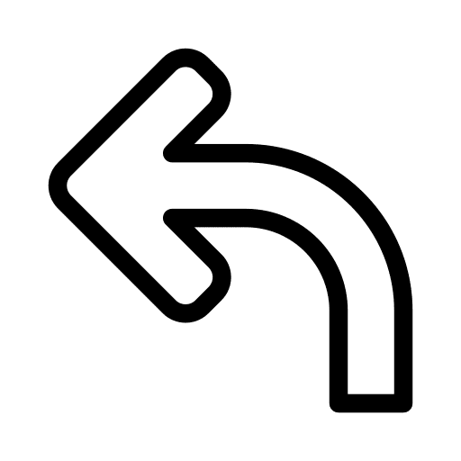Turn left orientation turn left turn back icon Turn left orientation turn left turn back icon