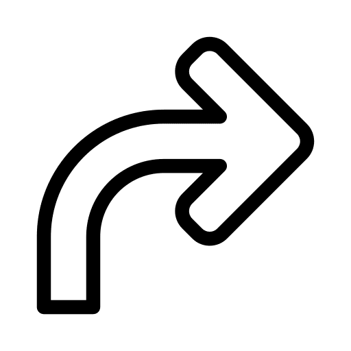 Turn right point direction navigate icon Turn right point direction navigate icon