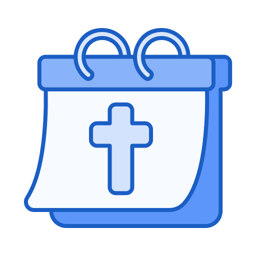 Calendar holy week spiritual cultures icon Calendar holy week spiritual cultures icon