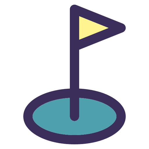 Golf free time interest routine icon