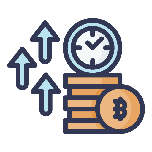 Rise stock business and finance investment icon