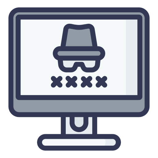 Anonymity criminal cracking anonymous icon