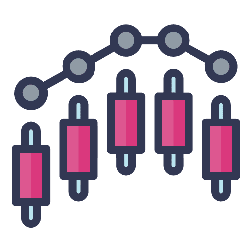 Candle graph business candle icon