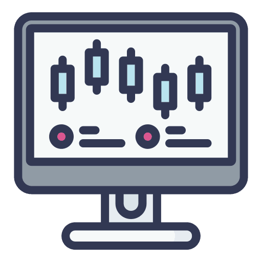 Graph bar graph screen monitor icon Graph bar graph screen monitor icon