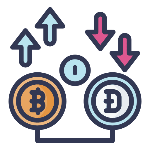 Inflation cryptocurrency business and finance down arrow icon Inflation cryptocurrency business and finance down arrow icon