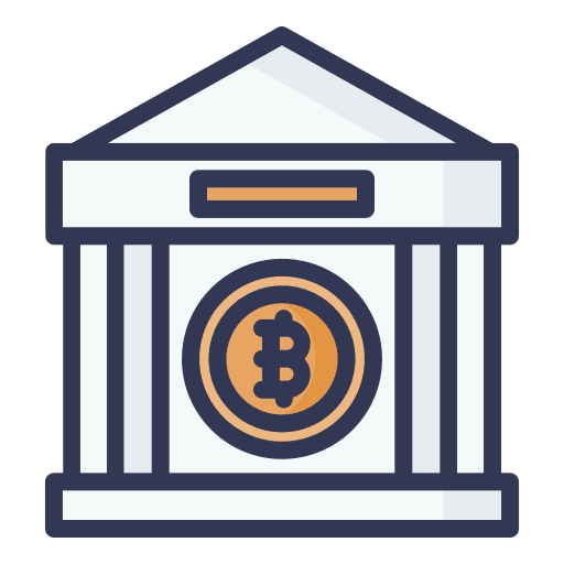 Bank bank digital currency business icon Bank bank digital currency business icon