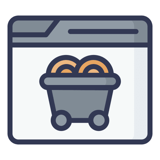 Mining mine cart western mine icon Mining mine cart western mine icon