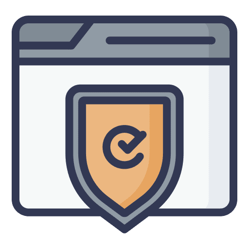 Secure secure cryptocurrency quality icon Secure secure cryptocurrency quality icon