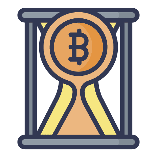 Time growth sandclock bitcoin icon Time growth sandclock bitcoin icon