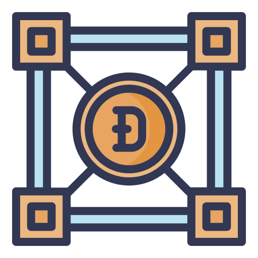 Blockchain cryptocurrency ledger digital money icon Blockchain cryptocurrency ledger digital money icon