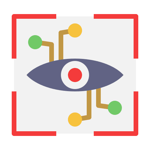 Eye scanner electronics smart technology identification icon