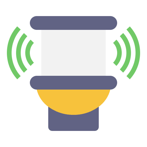 Toilet internet of things restroom wc icon