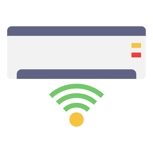 Air conditioner air conditioner internet of things electronics icon Air conditioner air conditioner internet of things electronics icon