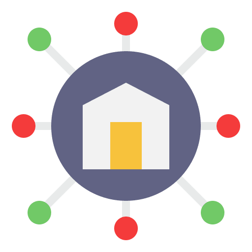 Internet of things home control smart home electronics icon Internet of things home control smart home electronics icon