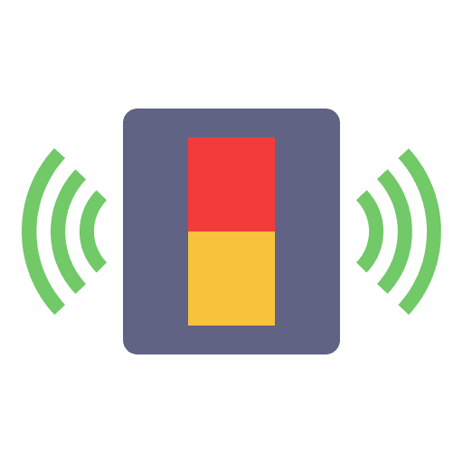Switch smart house domotics wifi signal icon Switch smart house domotics wifi signal icon