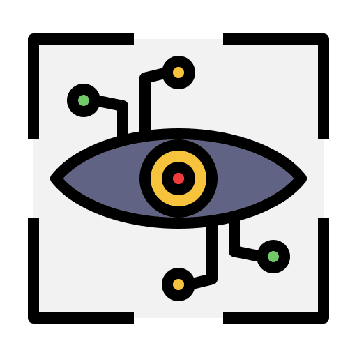 Eye scanner smarthome electronics eye scanner icon