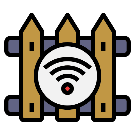 Fence internet of things automatic smart home icon