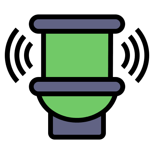 Toilet electronics home automation bathroom icon