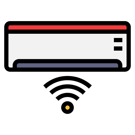 Air conditioner electronics smarthome temperature icon Air conditioner electronics smarthome temperature icon