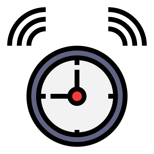 Alarm clock time and date tool tools and utensils icon Alarm clock time and date tool tools and utensils icon