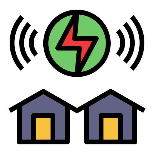 Electric home power electric home electricity icon Electric home power electric home electricity icon