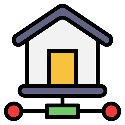 Smart home settings home automation home control icon