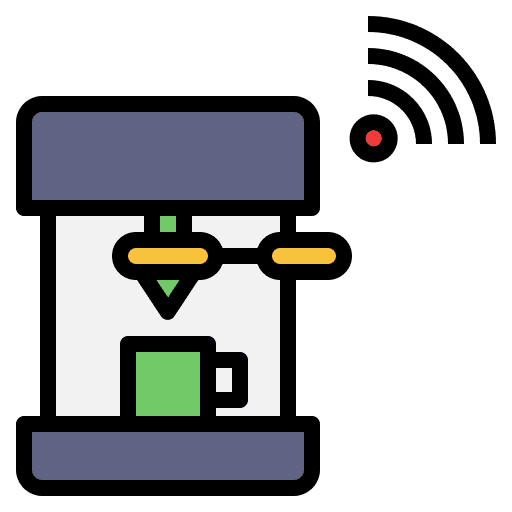Coffee maker smarthome electronics hot coffee icon Coffee maker smarthome electronics hot coffee icon