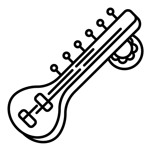 Sitar music india music and multimedia icon Sitar music india music and multimedia icon
